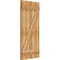 Ekena Millwork Joined Board-n-Batten Shutters w/Z-Bar, Rough Sawn Western Red Cedar, 21 1/2W x 46H, PR RBJ06Z21X046RWR - alternate 2
